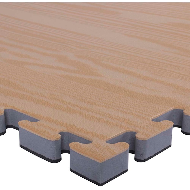 Δάπεδο Γυμναστικής Amila 36612 από EVA 100x100x2.5 cm - Μπεζ/ Γκρι
