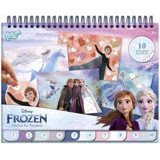 Βιβλίο Ζωγραφικής Totum Frozen Sticker Number Pad image 0