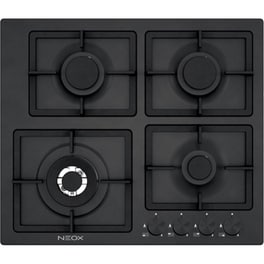 NEOX FQ604VTGLNL (GPL) 59 cm Μαύρο Εστία Υγραερίου Αυτόνομη