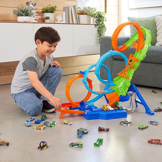 Hot Wheels Action Πίστα Συγκρούσεων 4-Loop Crash-Out (HXR70) image 5
