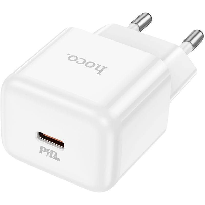 Φορτιστής Πρίζας Hoco N32 Glory USB-C 30W - White