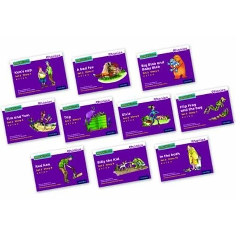 Read Write Inc. Phonics: Purple Set 2 Core Black White Storybooks (Mixed Pack of 10)