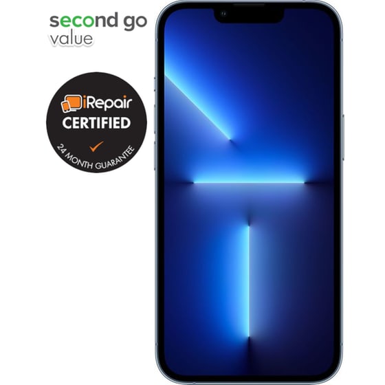 Μεταχειρισμένο Apple iPhone 13 Pro Max 256GB Sierra Blue second go value Certified by iRepair image 2