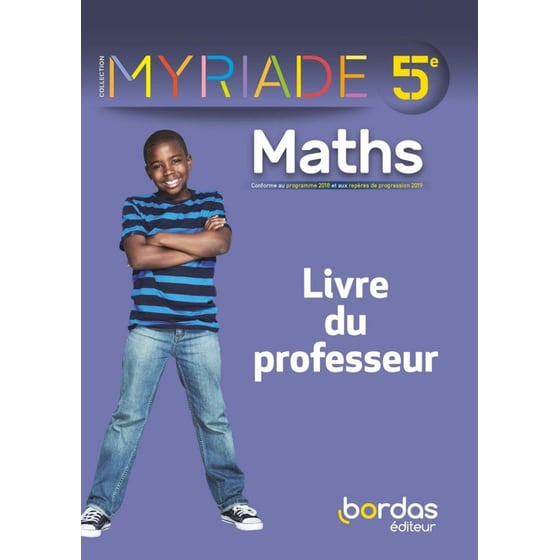 Myriade- mathématiques 5e - Livre du professeur (Ed. 2021) image 0