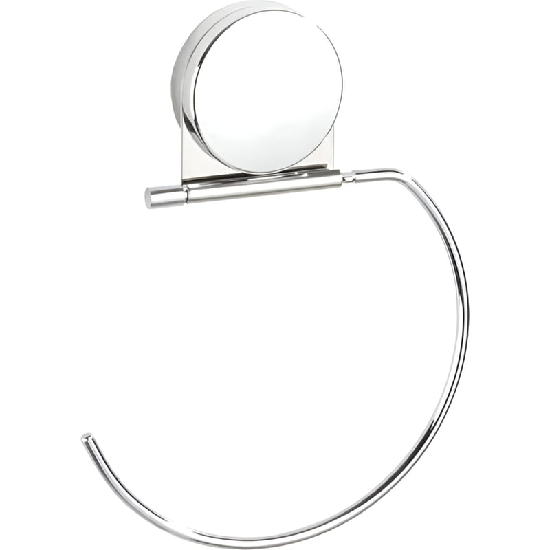 WENKO Κρεμάστρα Κρίκος Wenko Osimo Μεταλλικό για Πετσέτα 2x20.5cm - Ασημί