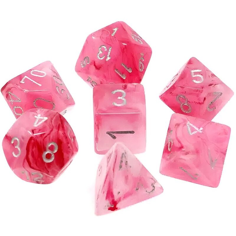 CHESSEX Chessex Ghostly Glow - Pink/Silver CHESSEX