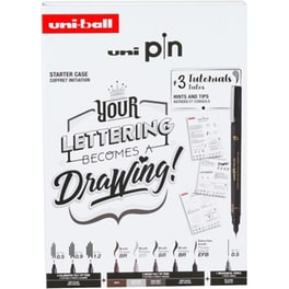 Μαρκαδόρος Σχεδίου Uni Lettering Pack & Tutorial (8 Τεμάχια)