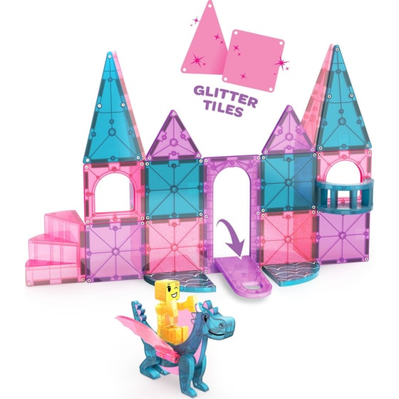 Magna-Tiles® Castle Μαγνητικό Παιχνίδι Κατασκευών - 25 Κομμάτια (242025CA) image 5