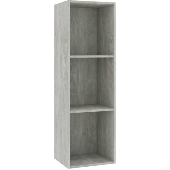 Βιβλιοθήκη VidaXL από Μοριοσανίδα  36x30x114 cm  - Γκρι image 0
