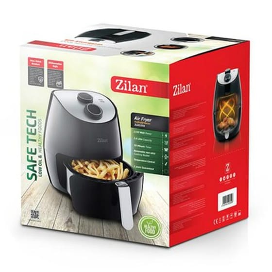 ZILAN ZLN3598 με Αποσπώμενο Κάδο 1350 W 2.6 L Μαύρο Φριτέζα Αέρος image 4