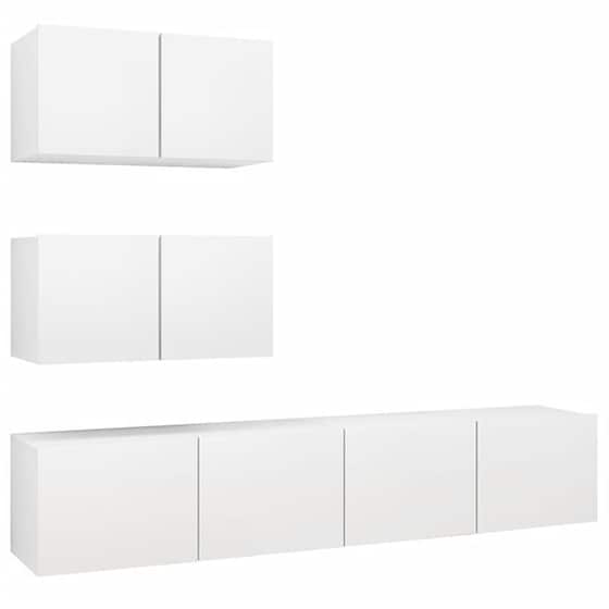 Έπιπλα Τηλεόρασης VidaXL Μοριοσανίδα 4 Τμχ 60x30x30cm - Γκρι image 0