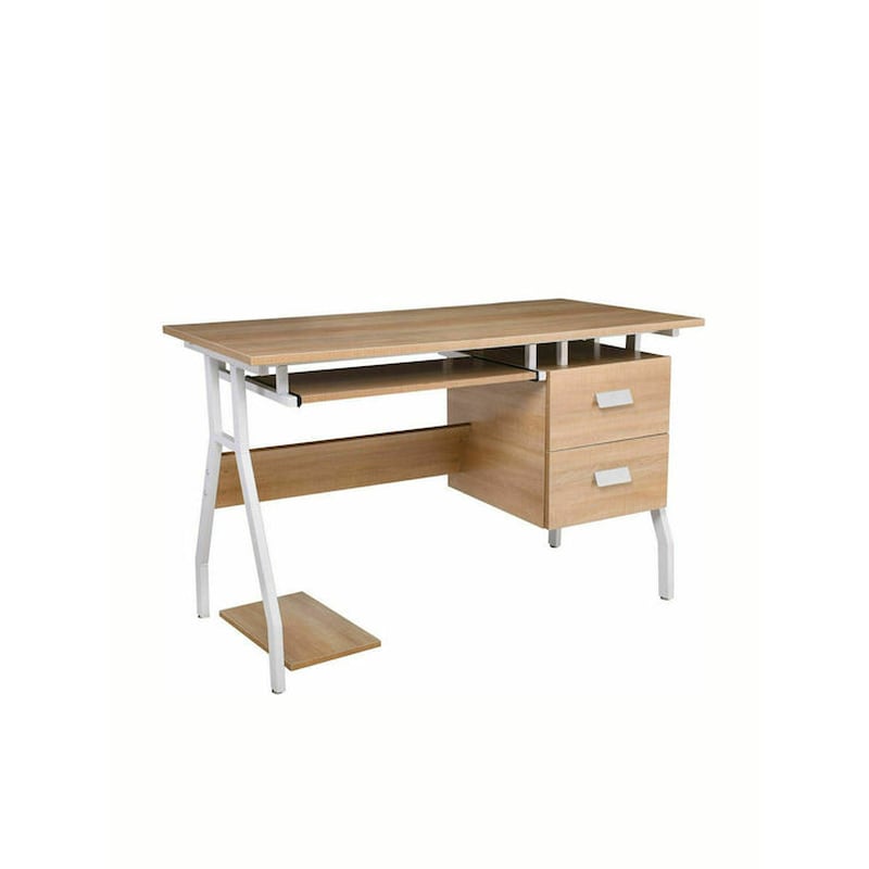 WOODWELL Γραφείο Υπολογιστή Woodwell από Μελαμίνη 120x60cm - Sonoma/Φυσικό