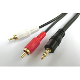Καλώδιο Ήχου Aculine Au-014 RCA male σε 3.5mm Jack male - 5m