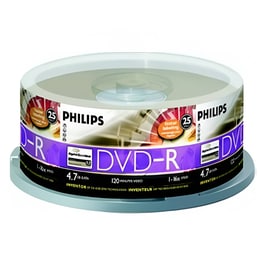 Δίσκοι CD/DVD Philips DVD-R 4.7GB 25τμχ