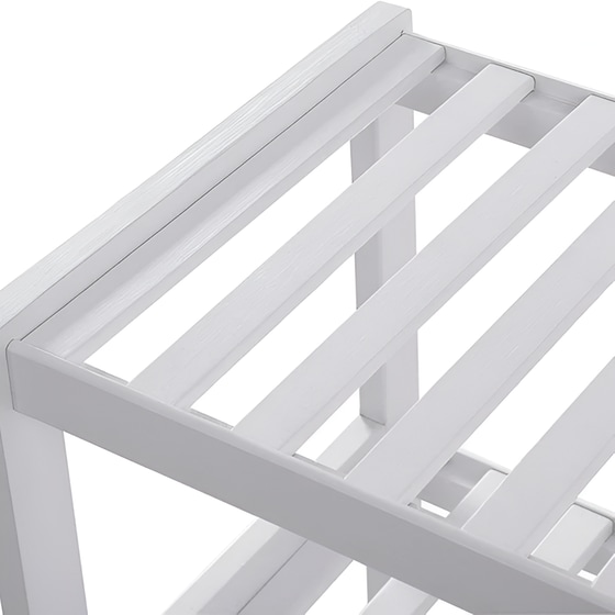 Ραφιέρα Vasagle Μπαμπού 70x26x55cm - Λευκό image 1