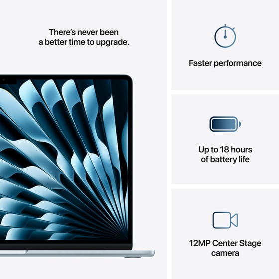 Apple MacBook Air with M4 Chip 15.3"QHD (Apple M4/16GB/512GB SSD/MacOS) Sky Blue image 8