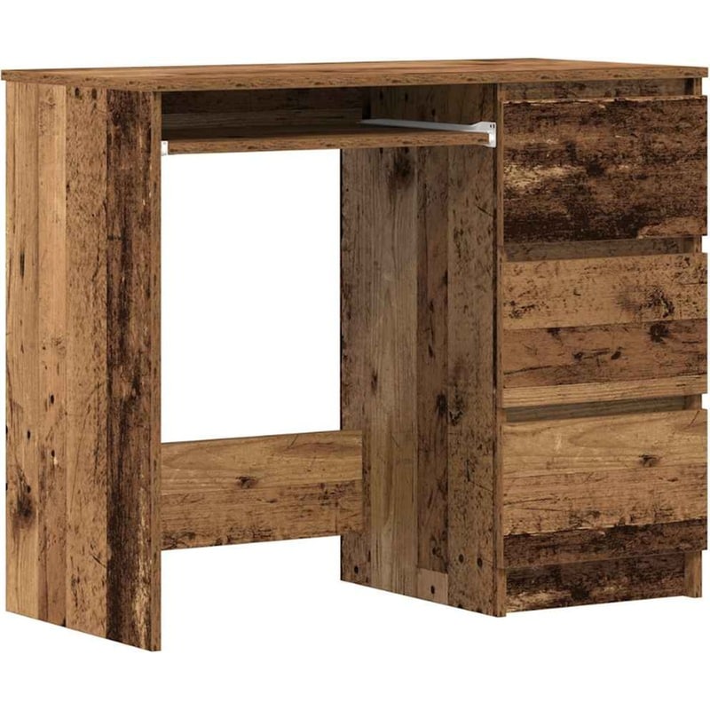 Γραφείο VidaXL από Επεξεργασμένο Ξύλο 90x45x76 cm - Παλιό Ξύλο