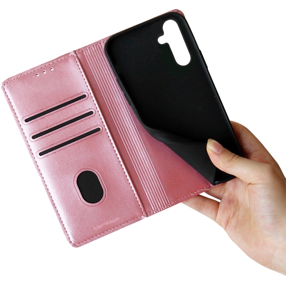 Θήκη Samsung Galaxy A54 5G - Sonique Vintage Magnet Book - Ροζ Χρυσό image 4