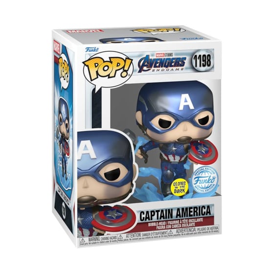 Φιγούρα Funko Pop! Marvel - Avengers Endgame - Captain America With Hammer (Glow in The Dark) image 2
