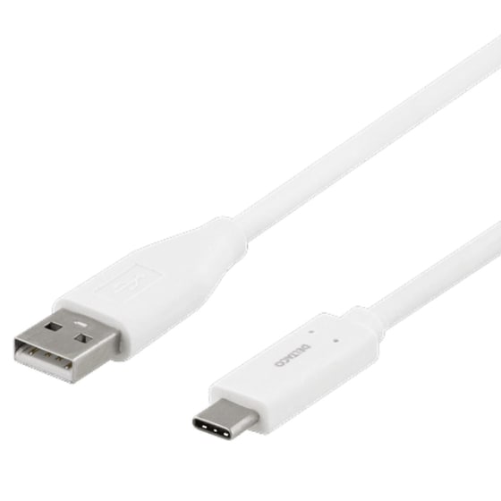 Καλώδιο Φόρτισης Deltaco IPLH-451 USB-C σε Lightning 1m - Λευκό image 0