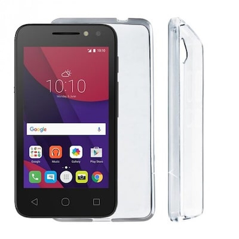 Θήκη Alcatel Pixi 4 - Volte-Tel SlimColor TPU Back Cover Σιλικόνης - Διάφανη VOLTE-TEL