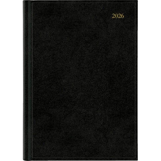 Ημερολόγιο Ημερήσιο 2026 Θεοφύλακτος 12M Paros Gold Μαύρο image 0