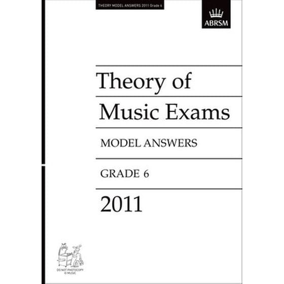 Theory Of Music Exams 2011 Model Answers, Grade 6 image 1