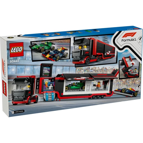 LEGO® City F1® Truck with RB20 & AMR24 F1® Cars (60445) image 2