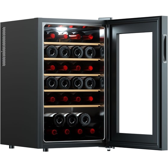 OMNYS WC-28 για 28 Μπουκάλια Μαύρο Συντηρητής Κρασιών image 2