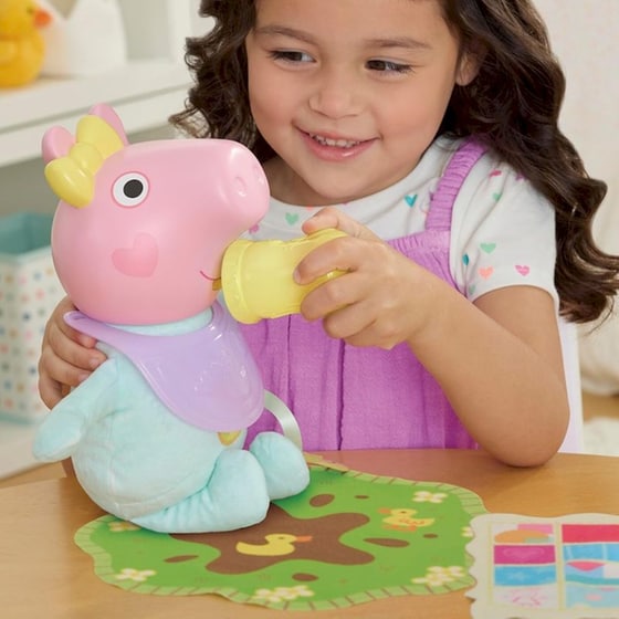 Hasbro Διαδραστική Κούκλα Μωρού Peppa Pig "Oinks & Snuggles" Evie (G1637) image 5