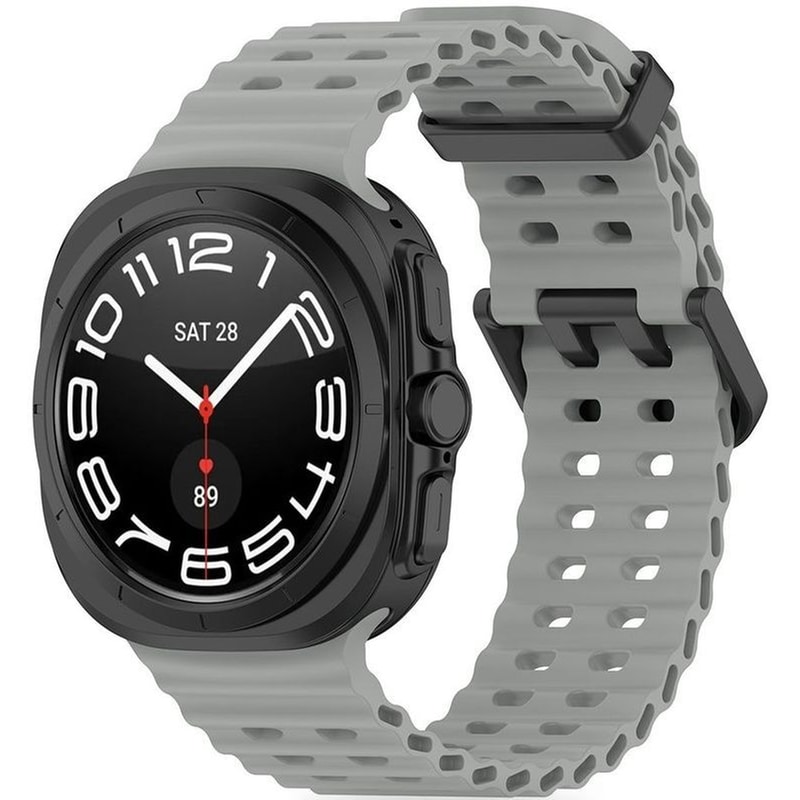 TECH-PROTECT Λουράκι Samsung Galaxy Watch Ultra 47mm - Tech-protect Iconband Pro Σιλικόνης - Crayon Grey (5906302312344)