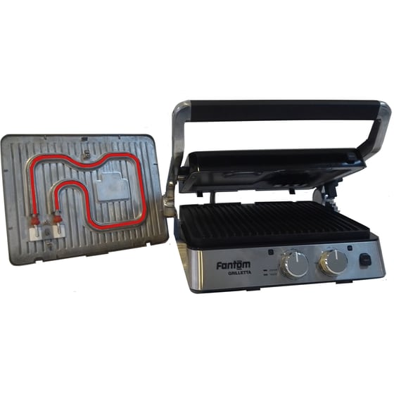 FANTOM GRILETTA TM9100 2000W Inox Τοστιέρα - Γκριλιέρα image 4