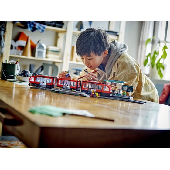 LEGO® City Downtown Streetcar and Station (60423) image 8