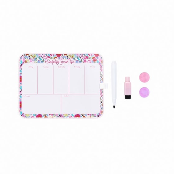 Πλάνο Εβδομαδιαίο Posh+Pop Μαγνητικό Dry Erase Floral image 2