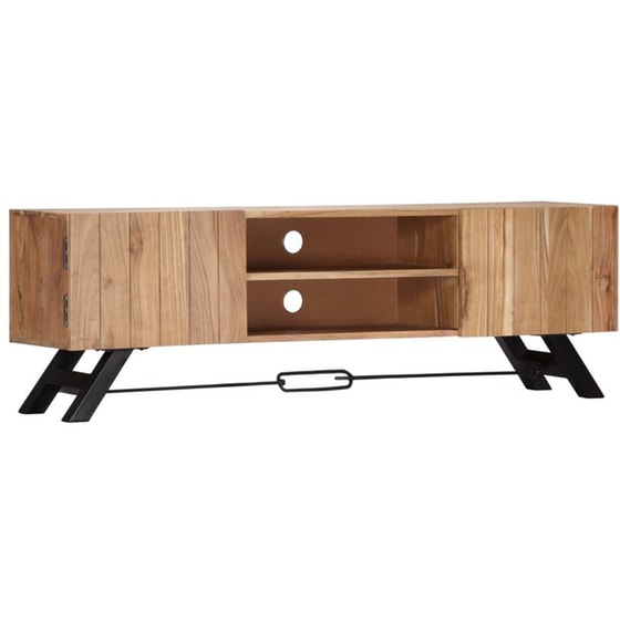 Έπιπλο Τηλεόρασης VidaXL από Ξύλο 140x30x45cm - Μαύρο/Καφέ image 10