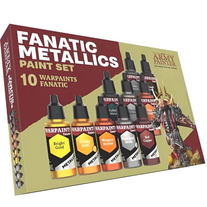 THE ARMY PAINTER The Army Painter - Warpaints Fanatic: Metallics Paint Set (10 Χρώματα Μοντελισμού (18ml)