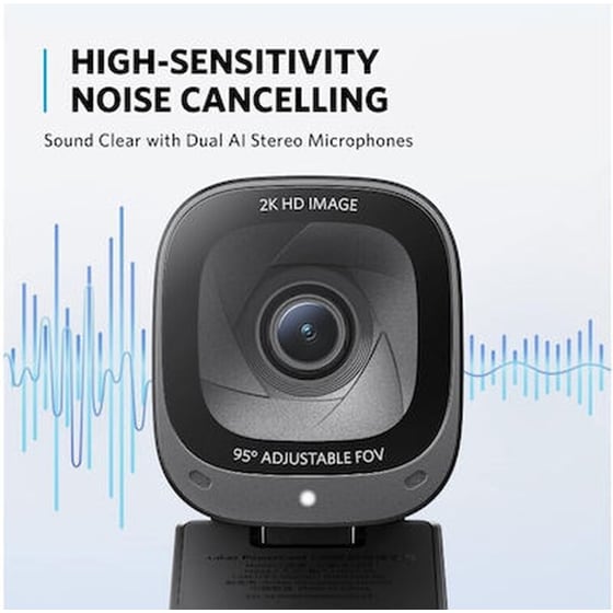 Anker PowerConf C200 Web Camera 2K - Μαύρο image 2