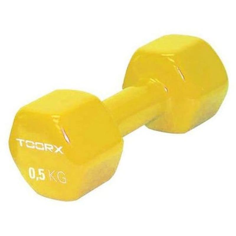 Βαράκι χεριού 0.5kg Toorx 10-432-075 Βινυλίου - Κίτρινο