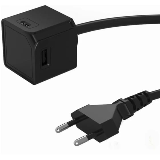 Πολύμπριζο Allocacoc PowerCube Extended USB 1.5 m - Μαύρο image 0