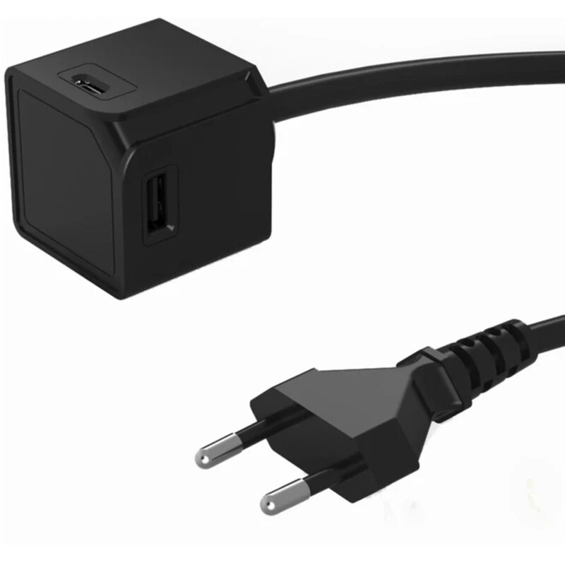 Πολύμπριζο Allocacoc PowerCube Extended USB 1.5 m - Μαύρο