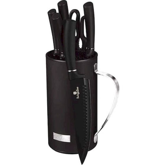 Σετ Μαχαίρια Berlinger Haus Black Silver Collection από Ανοξείδωτο Ατσάλι με Βάση 6 Τμχ image 1