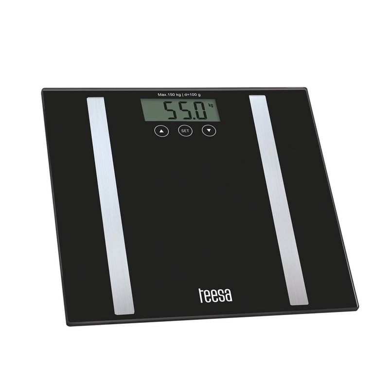 TEESA Ζυγαριά Σώματος Teesa TSA0802 με Λιπομετρητή Μαύρο