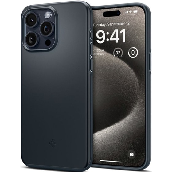 Θήκη Apple iPhone 15 Pro Max - Spigen Thin Fit - Μπλε image 0
