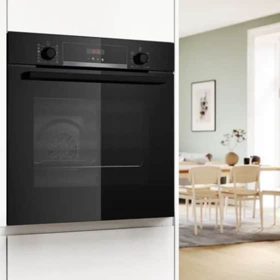 BOSCH PKE61RBA2E & HQA574BB3 71 Lt Μαύρο Εντοιχιζόμενος Σετ Φούρνος και Εστία image 4