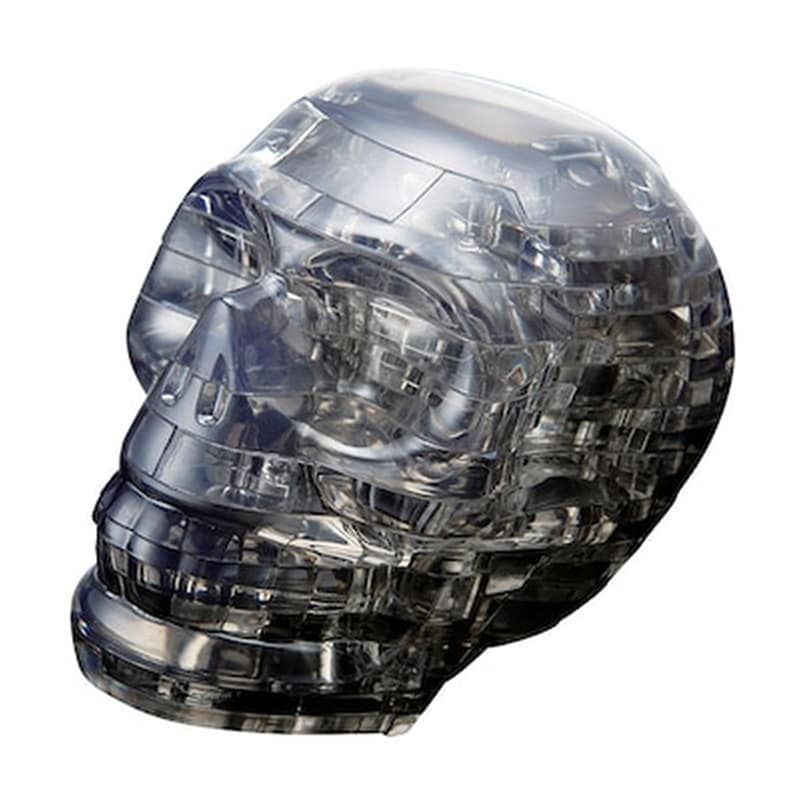 Crystal Puzzle Black Skull 3d