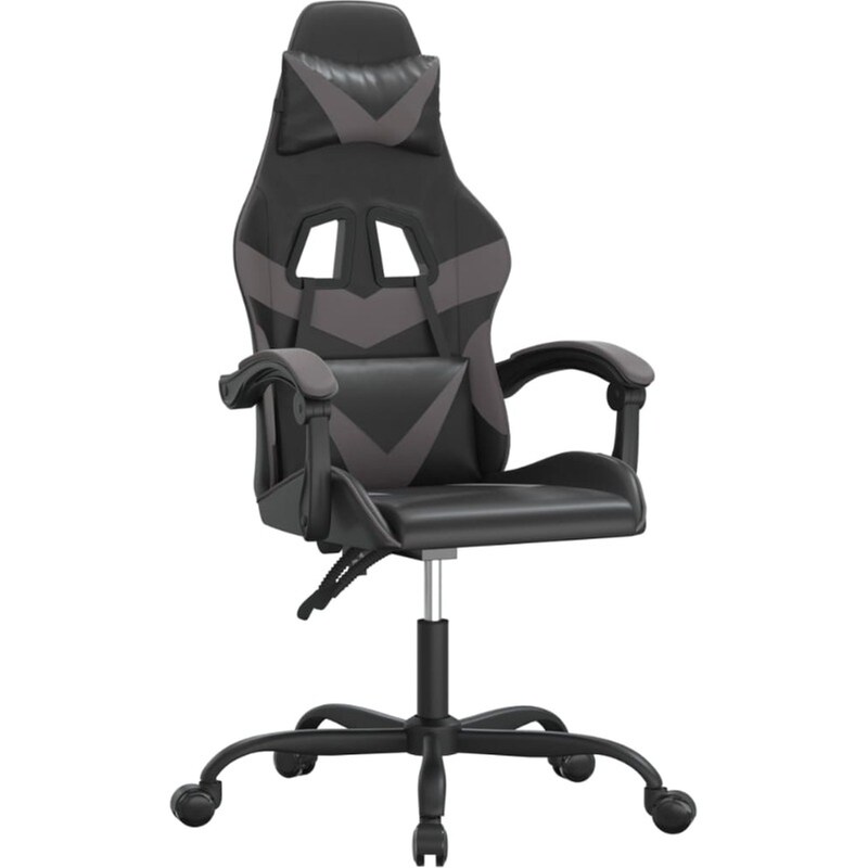 Καρέκλα Gaming VIDAXL 3143846 από Τεχνητό Δέρμα - Γκρι