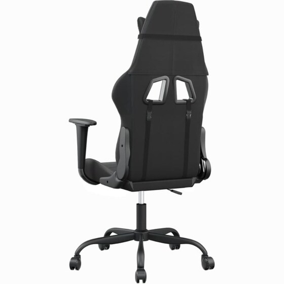 Καρέκλα Gaming VIDAXL 345403 με Ρυθμιζόμενα Μπράτσα από Τεχνητό Δέρμα - Μαύρο image 3