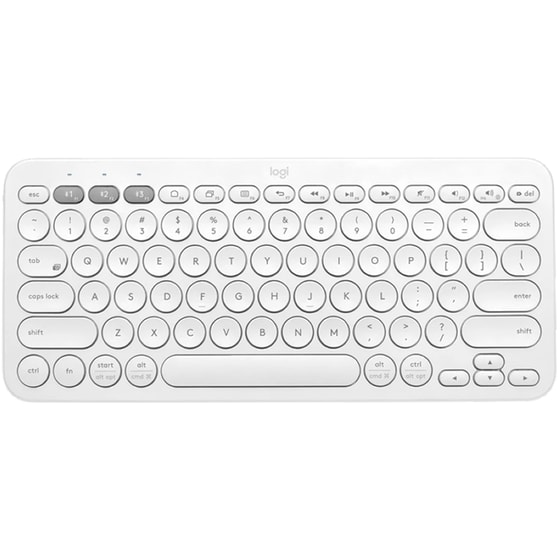 Logitech Pebble Keys 2 K380s Ασύρματο Bluetooth Πληκτρολόγιο Λευκό (US) image 0