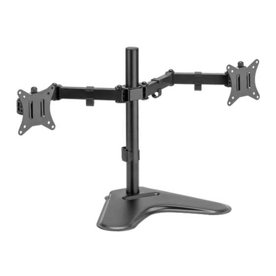 Βάση στήριξης οθόνης με βραχίονα SBOX LCD-F024-2 17" - 32" - Μαύρο image 2