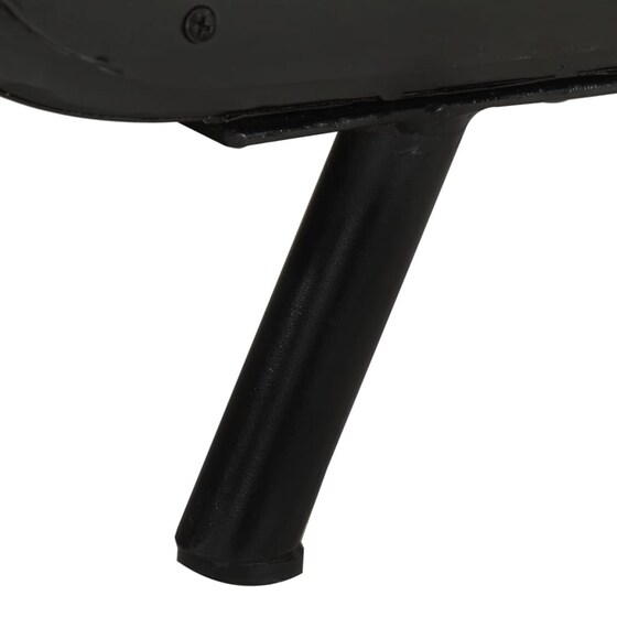 Έπιπλο Τηλεόρασης VidaXL από Μασίφ  Ξύλο  110x30x45 cm - Mαύρο image 10